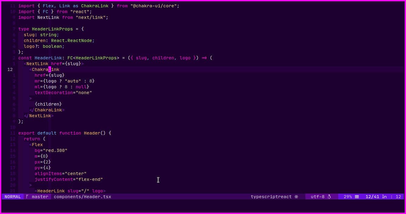 Vim Purpura screenshot 1